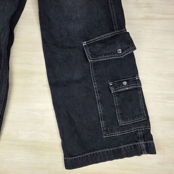 Urban Outfitters BDG Y2K Ankle Cargo Wide Leg Denim‎ Jeans Pants Size 26 - Picture 5 of 10